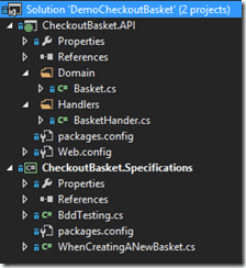 create basket first test